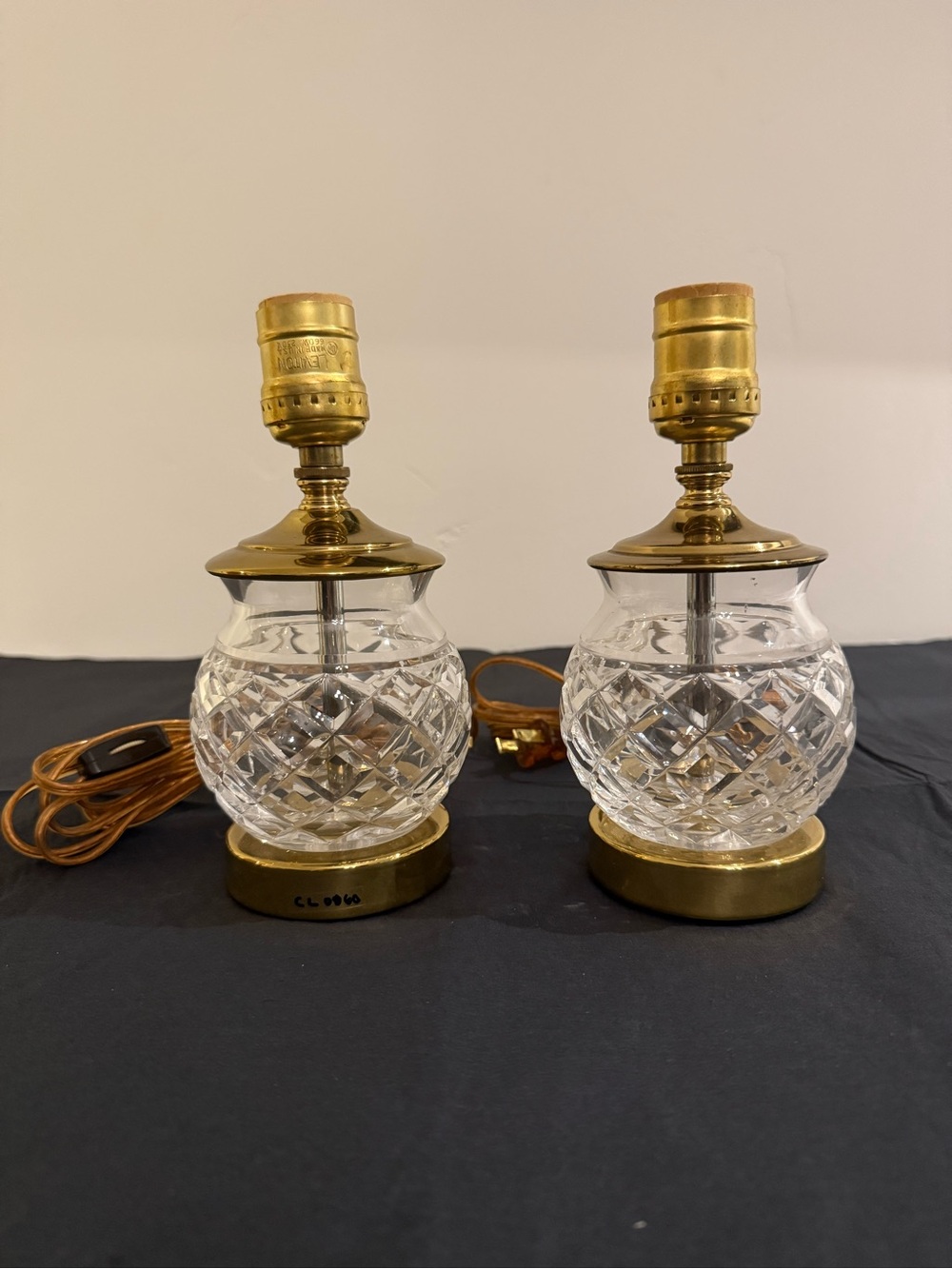 Vintage Waterford Crystal Lamps